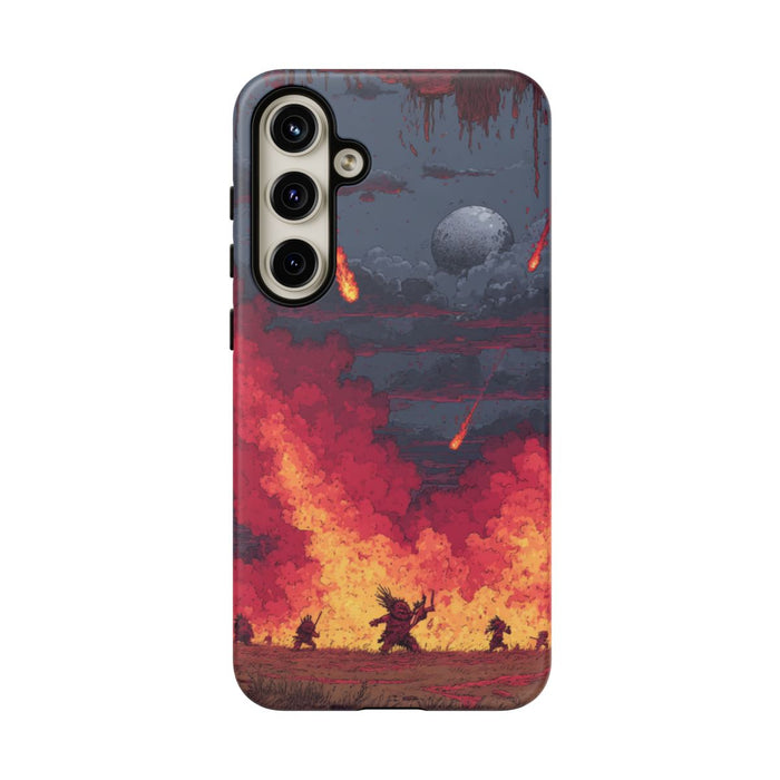 Apocalyptische Meteorenregen met Stamfiguren