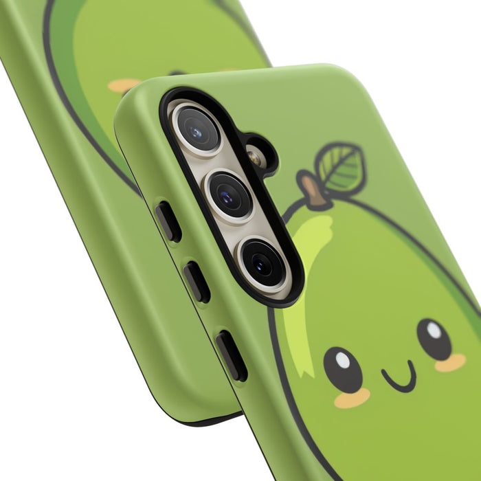 Schattige Groene Avocado in Cartoonstijl