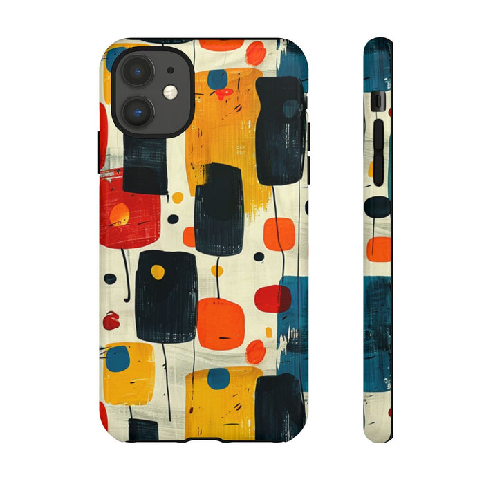 Mid-Century Abstract Geometrisch Patroon