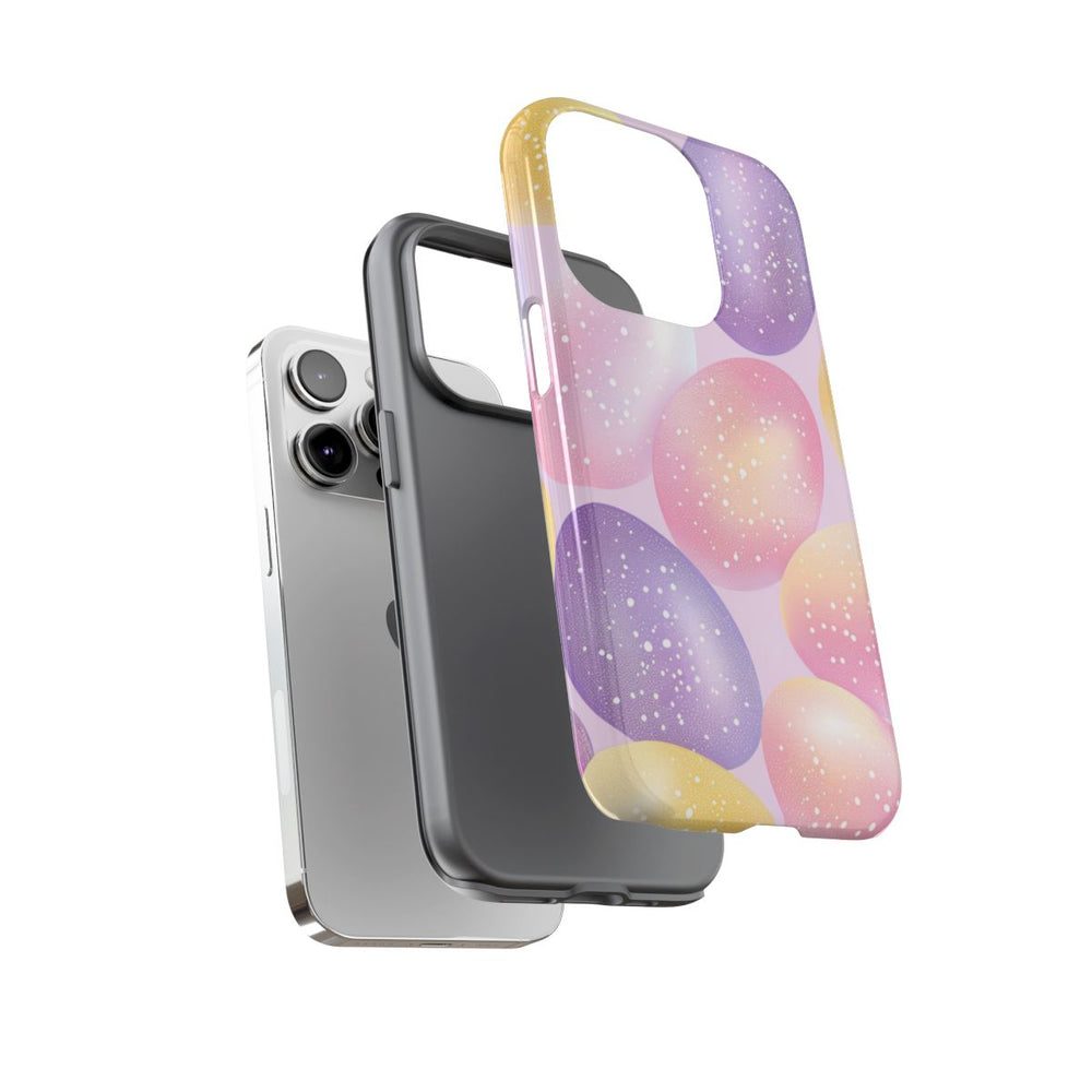 Pastelkleurige Glitter Paaseieren Patroon