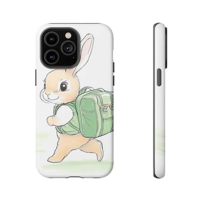 Schattig Konijntje met Groene Rugzak
