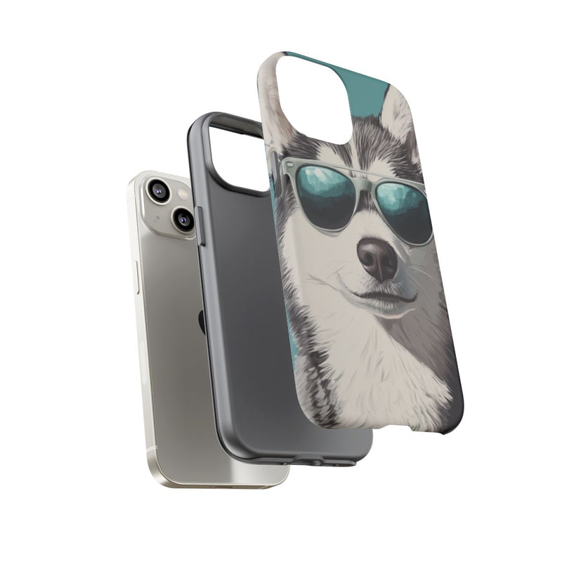 Stoere Husky met Zonnebril