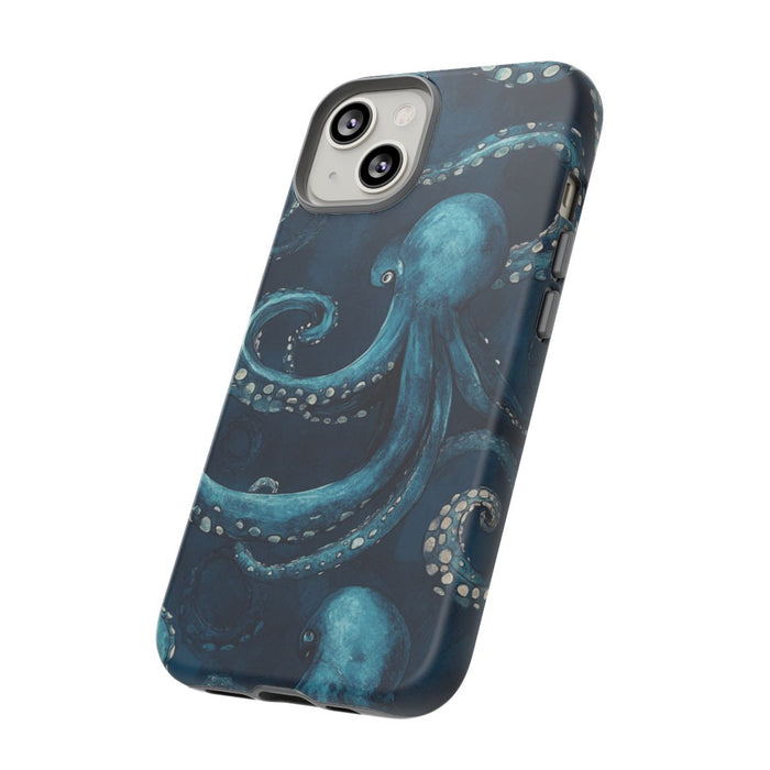 Blauw Octopus Tentakelpatroon