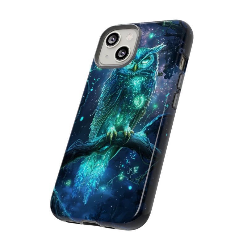 Glinsterende Mystieke Uil op Tak