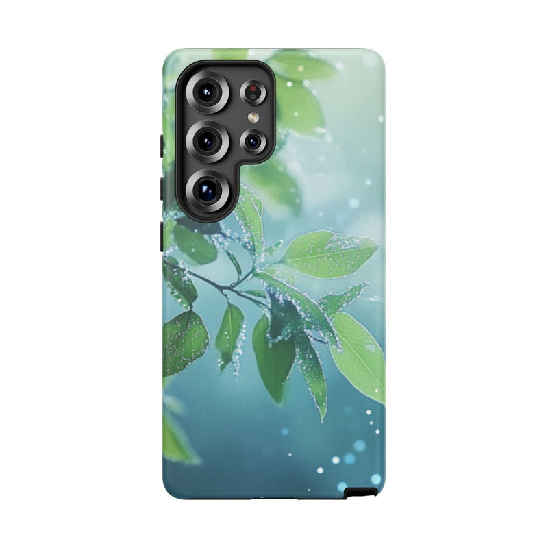 Dauwfrisse Groene Bladeren met Lichtbokeh