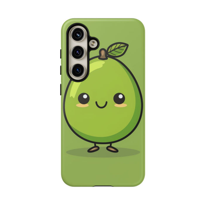 Schattige Groene Avocado in Cartoonstijl