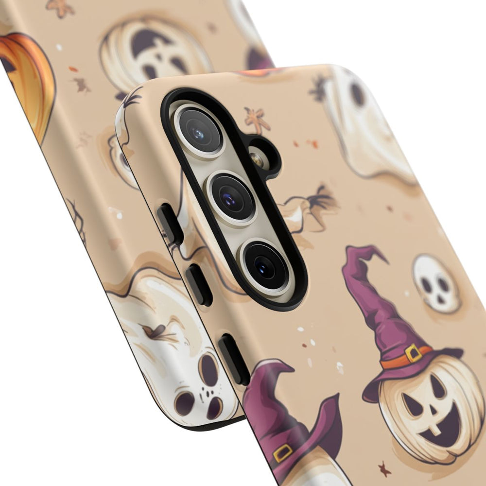 Schattige Halloween Geestjes en Pompoenen Patroon