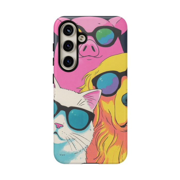Stoere Varken, Kat en Hond met Zonnebrillen