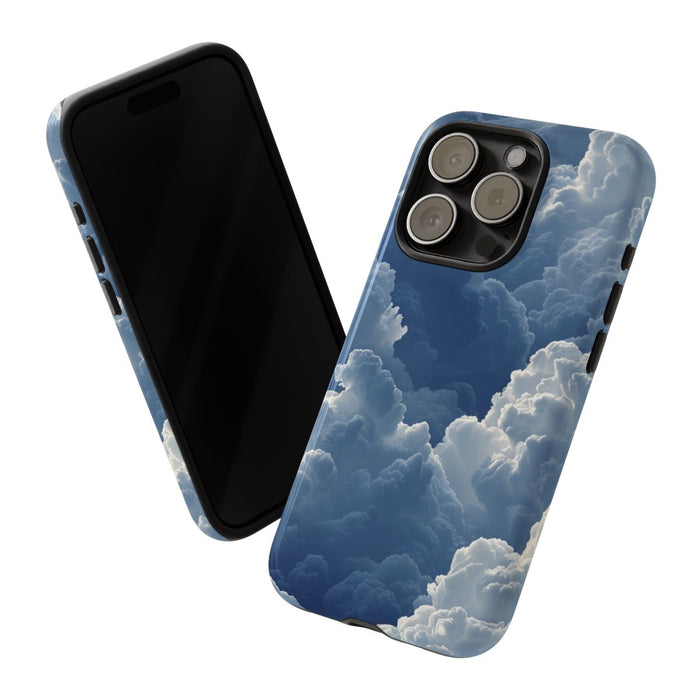 3D Blauw Wolkenpatroon