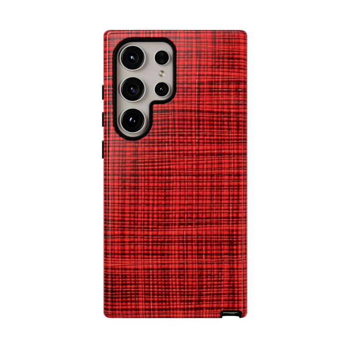 Rood Geruit Textielpatroon