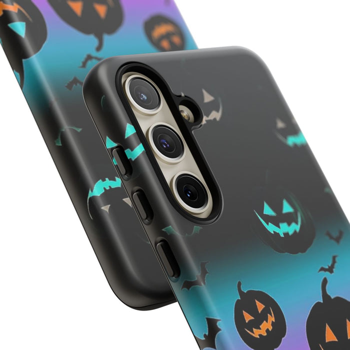 Gloeiende Halloween Pompoenen en Vleermuizen