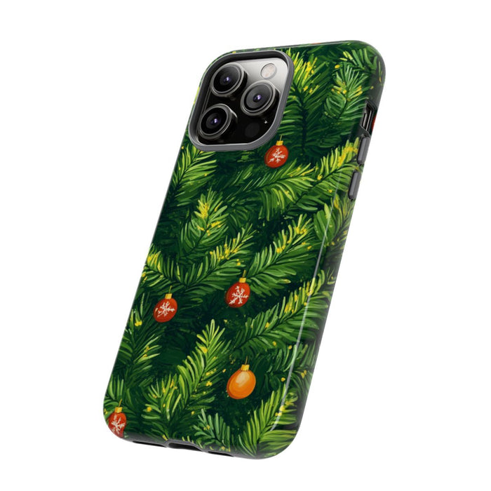 Kerst Dennentakken met Versieringen