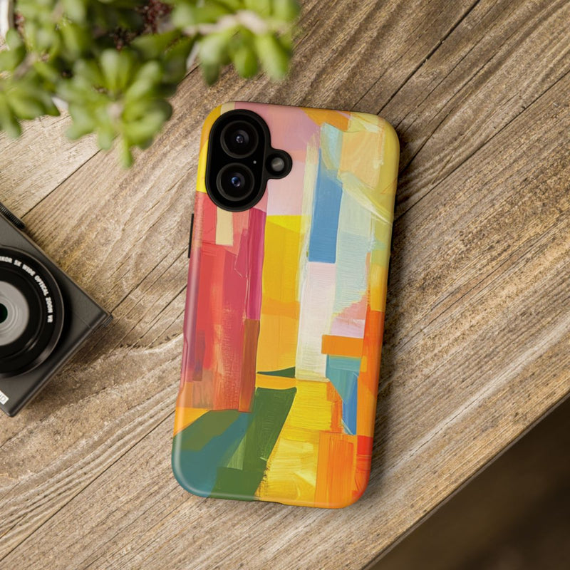 Abstracte Kleurrijke Penseelstreken