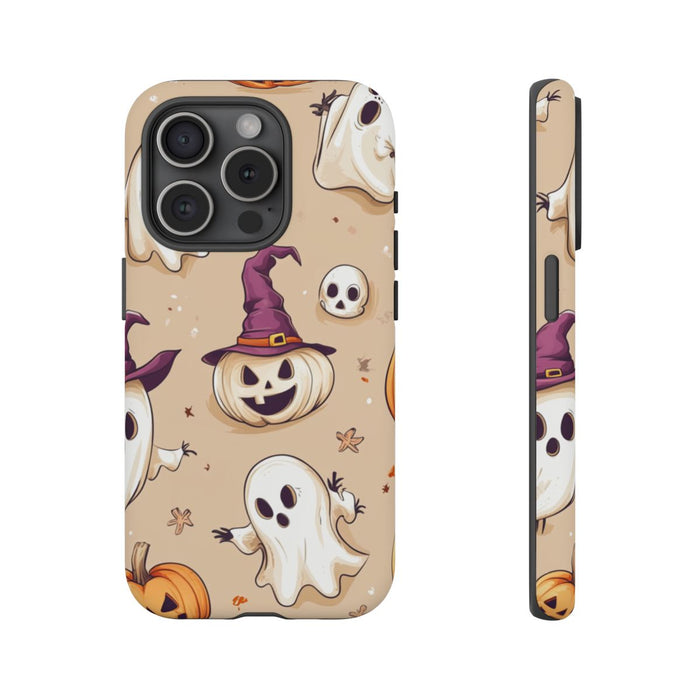 Schattige Halloween Geestjes en Pompoenen Patroon