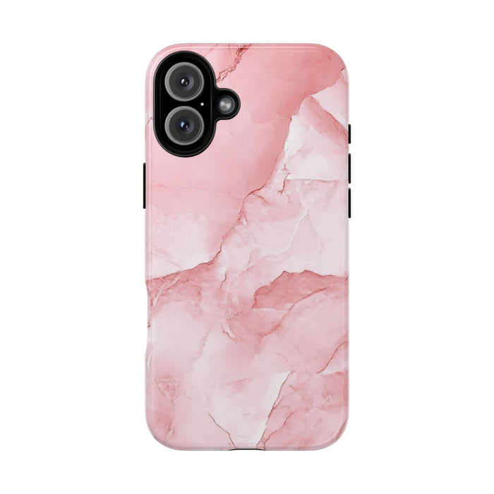 Roze Marmerstructuur met Glanzende Afwerking