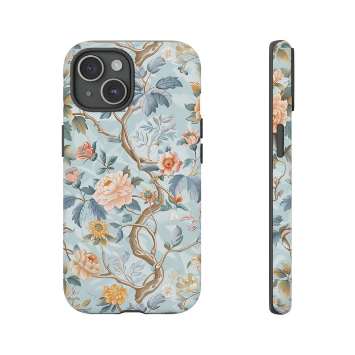 Pastel Chinoiserie Bloemenpatroon