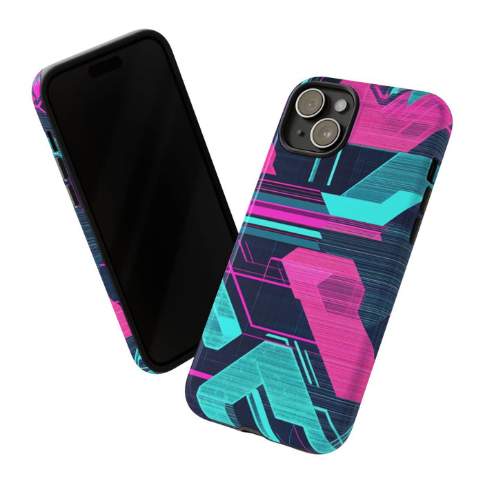 Neon Geometrisch Cyberpunkpatroon