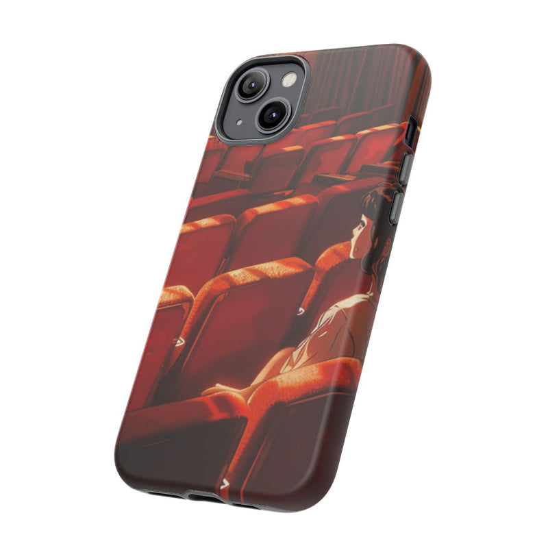 Meisje Alleen in Rood Theater