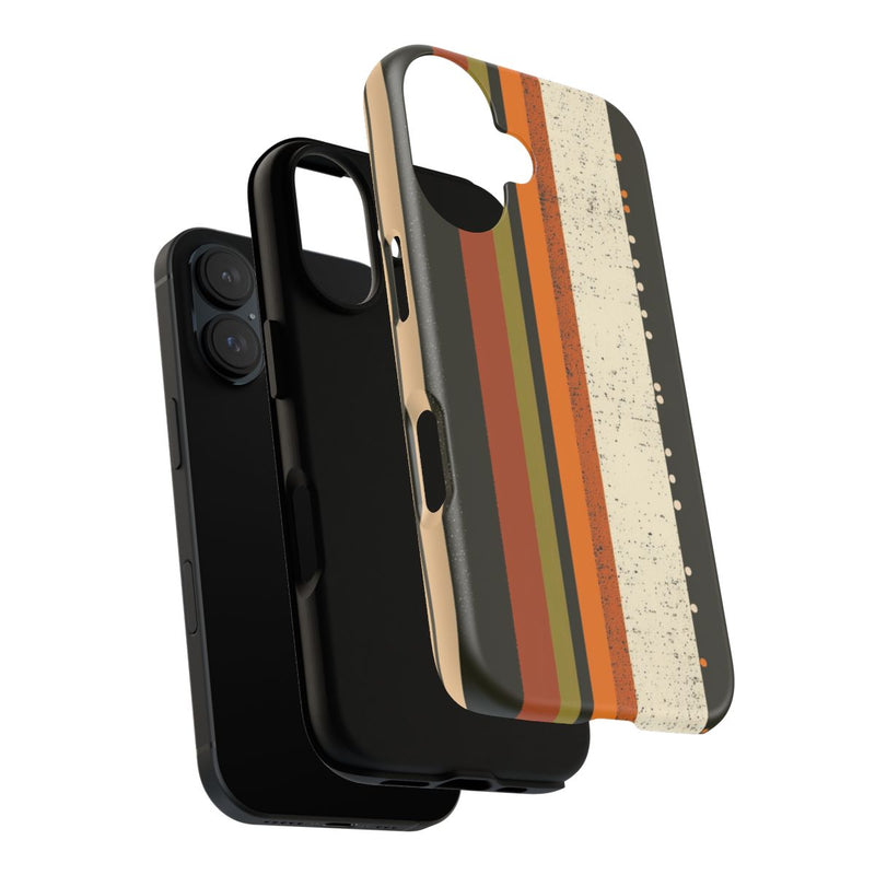 Retro Verticale Strepen en Stippenpatroon