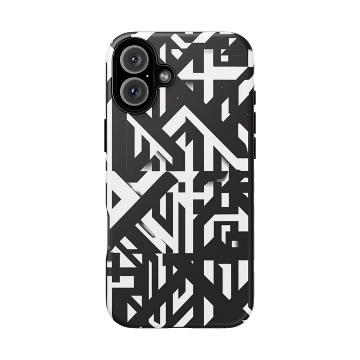Zwart-Wit Geometrisch Patroon