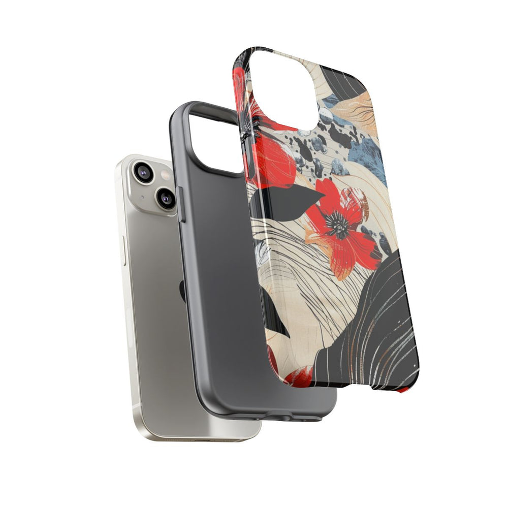 Rood Bloemen Abstract Patroon