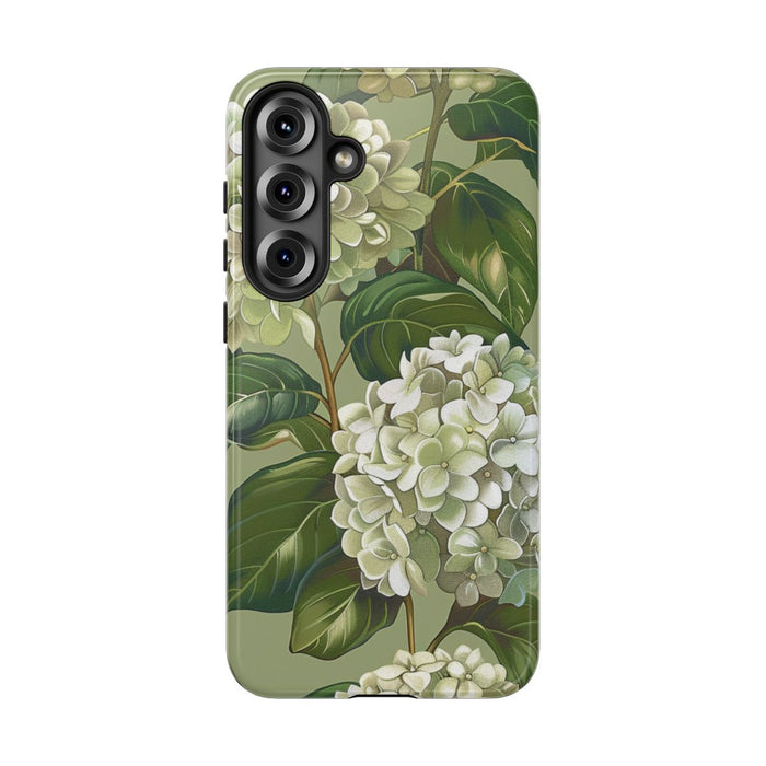 Realistisch Witte Hortensia Bloemenpatroon