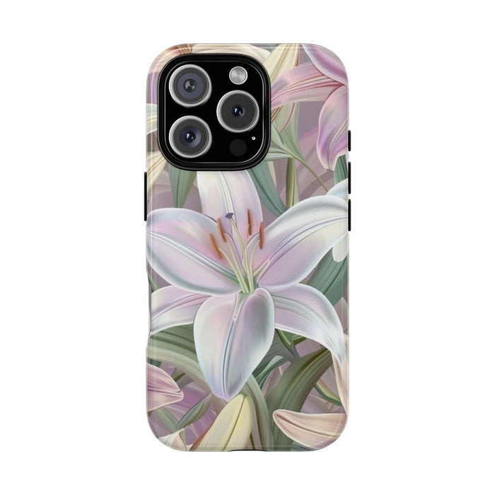 Pastelkleurige Paaslelies Bloemenpatroon