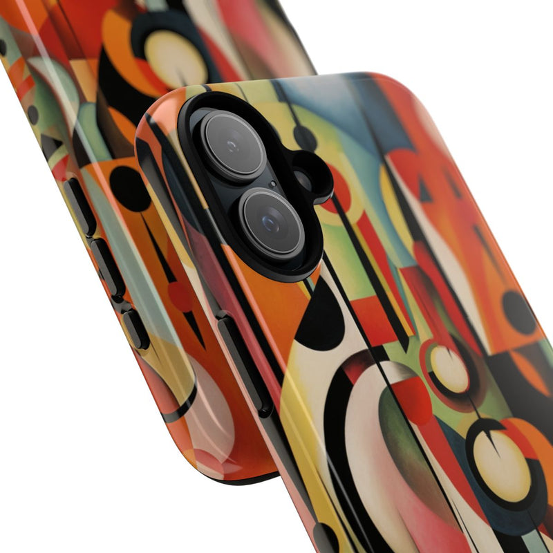 Abstracte Geometrische Vormen in Warme Kleuren