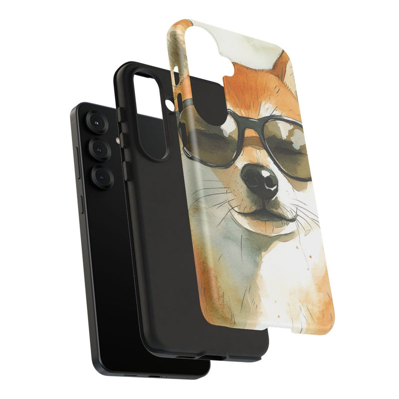 Stoere Shiba Inu met Zonnebril