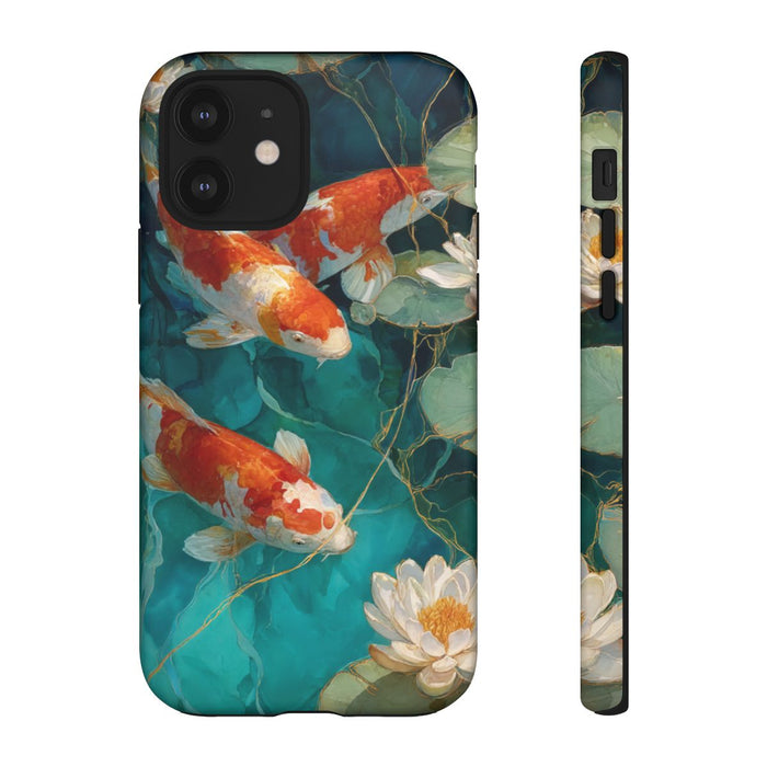 Koi Karpers en Waterlelies