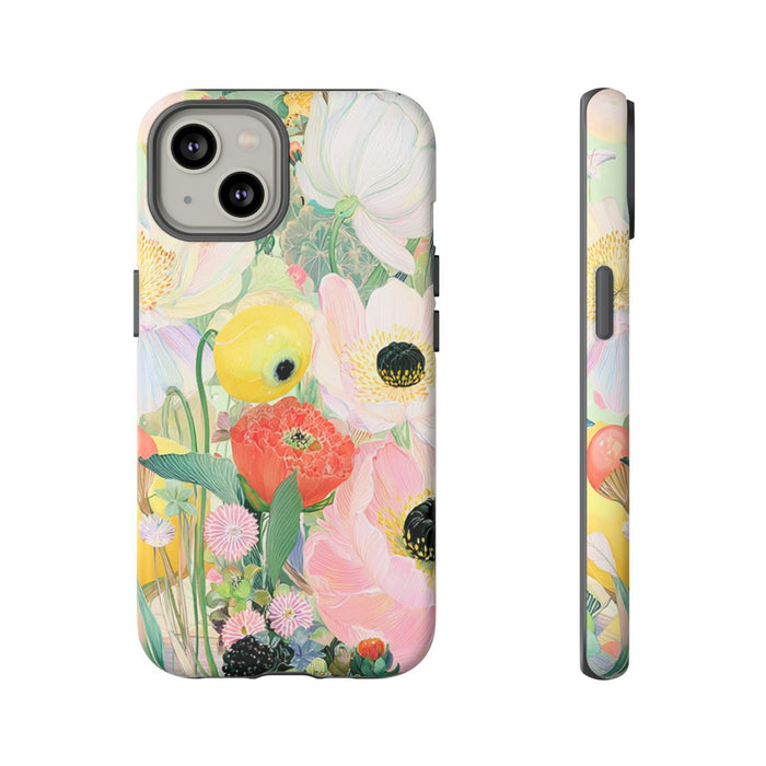 Lichte Pastelbloemen met Vogels