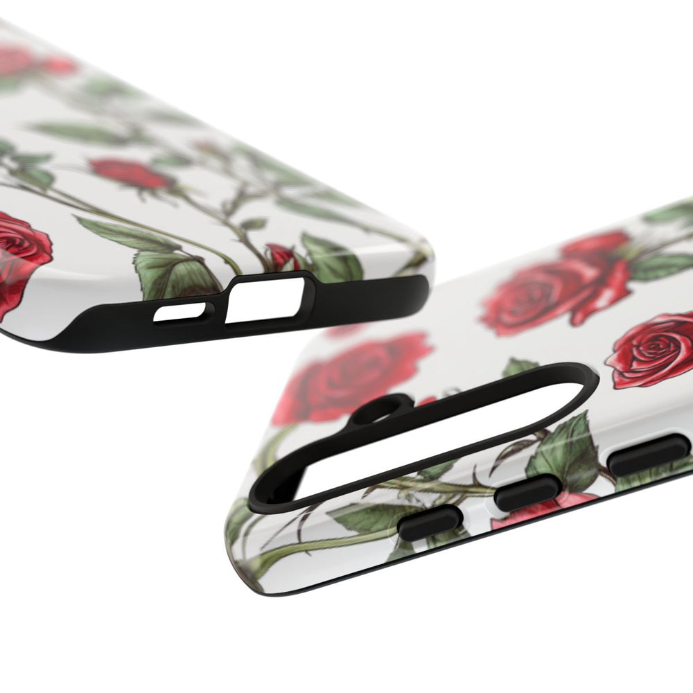 Rode Rozen Botanisch Patroon