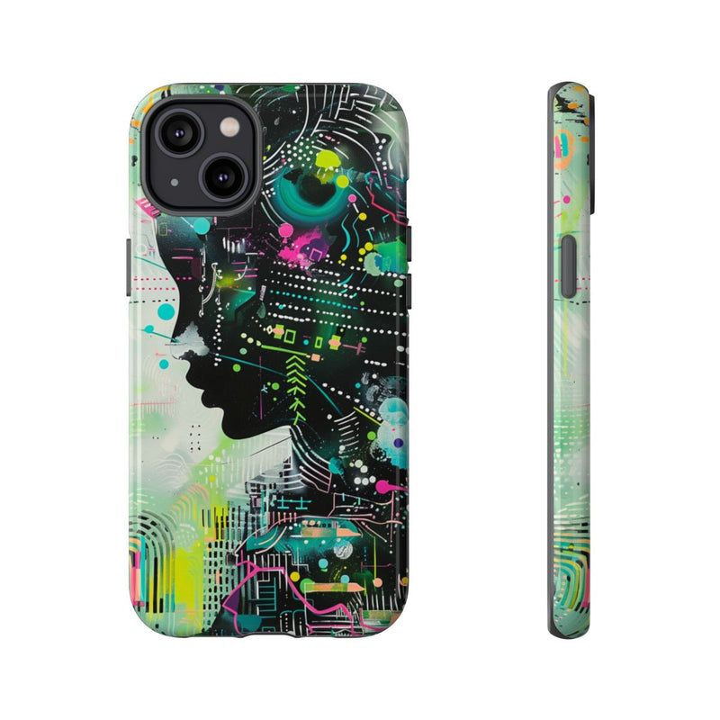 Abstract Neon Geometrisch Profiel