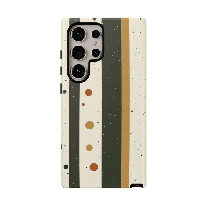 Retro Verticale Strepen en Stippenpatroon