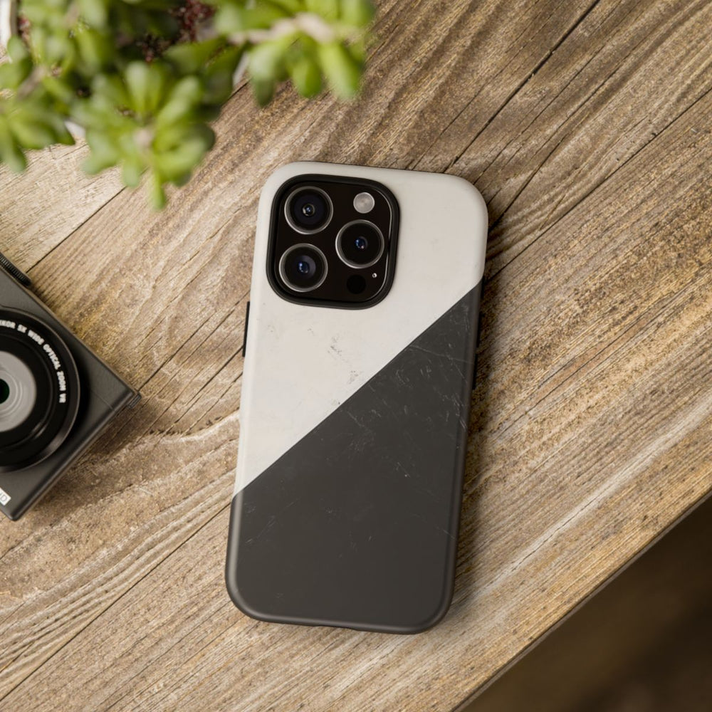 Zwart-Wit Driehoek Vlag Ontwerp