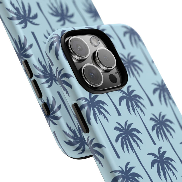 Blauw Palmbomenpatroon