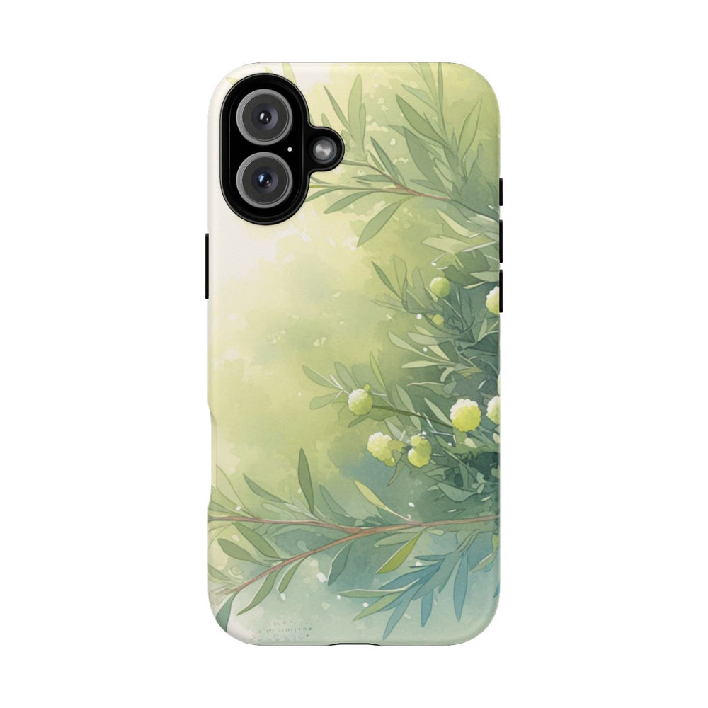 Groene Botanische Waterverf Illustratie