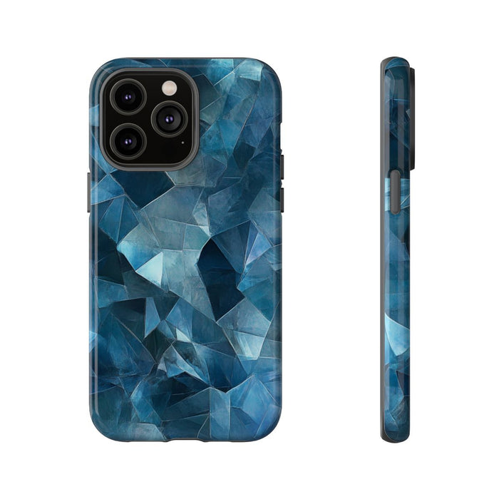 Blauw Gekristalliseerd Abstract Patroon