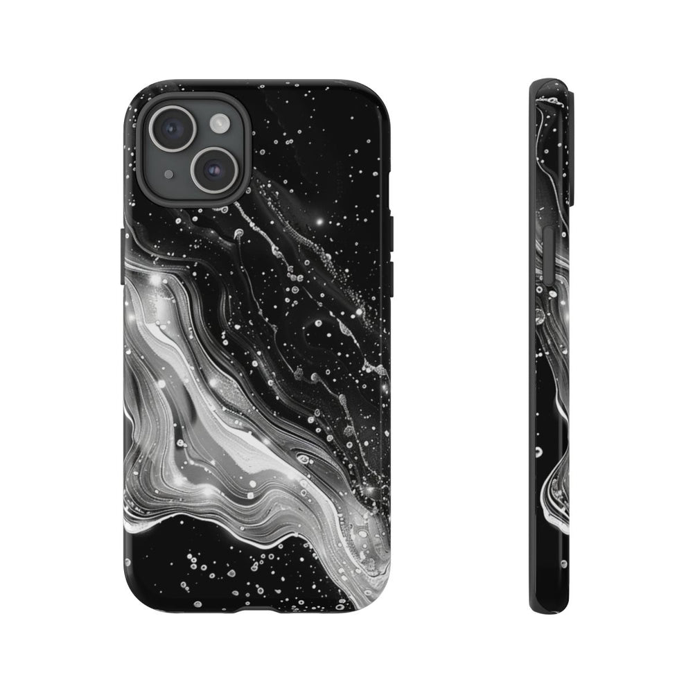 Zwart-Wit Abstracte Galaxie