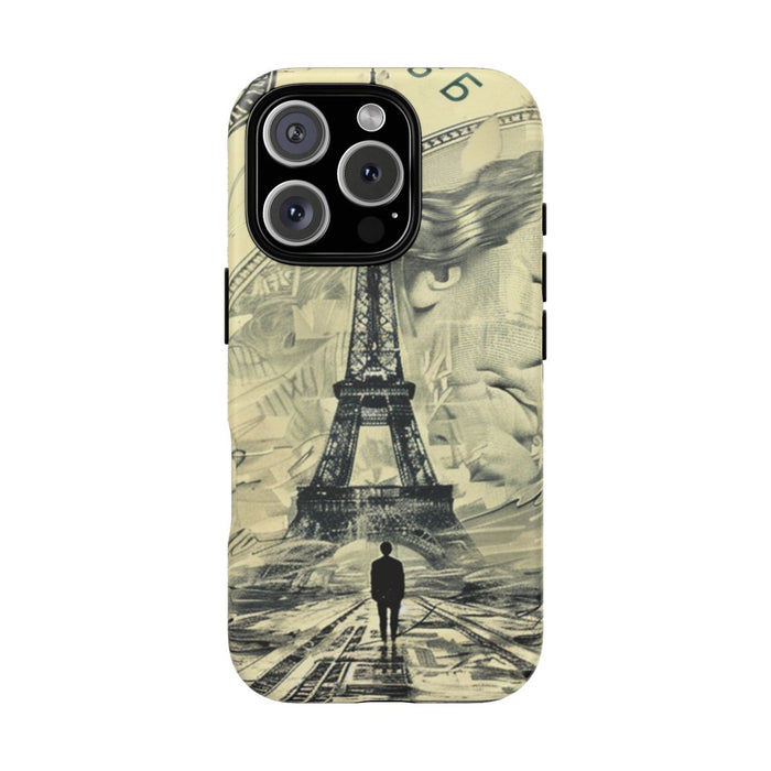 Eiffeltoren op Dollarbiljet Surrealistische Illustratie