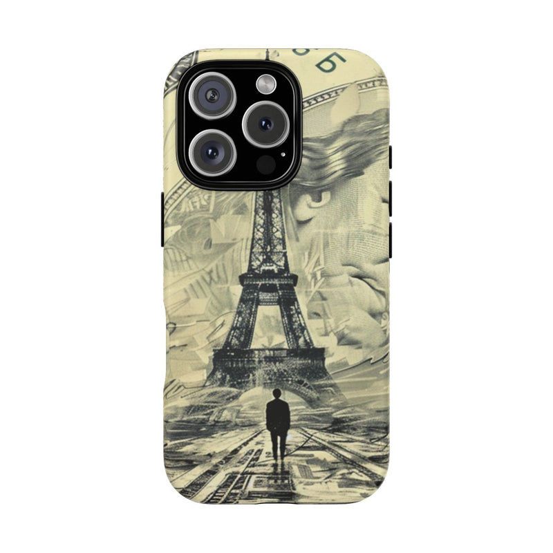 Eiffeltoren op Dollarbiljet Surrealistische Illustratie