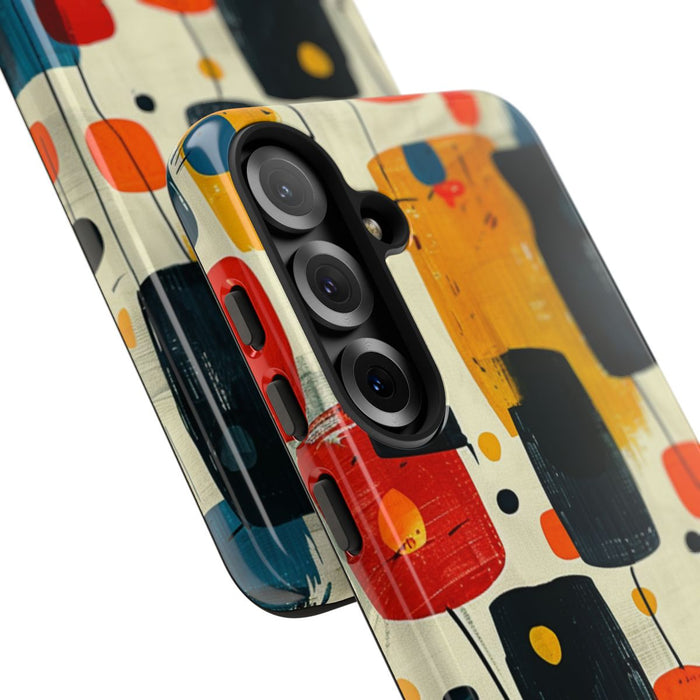 Mid-Century Abstract Geometrisch Patroon