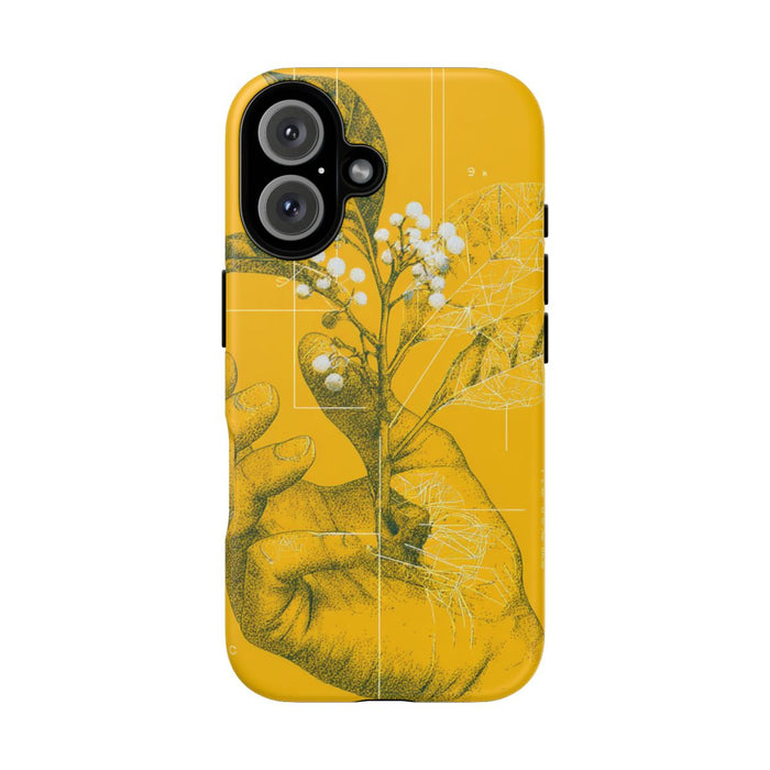 Hand met Botanische Bladeren en Bessen Illustratie
