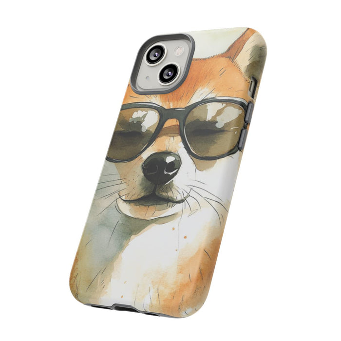 Stoere Shiba Inu met Zonnebril