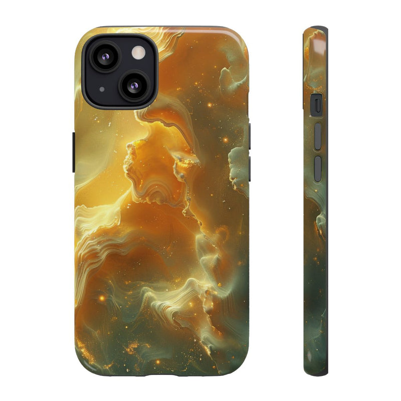 Gouden Nebula Abstract Design