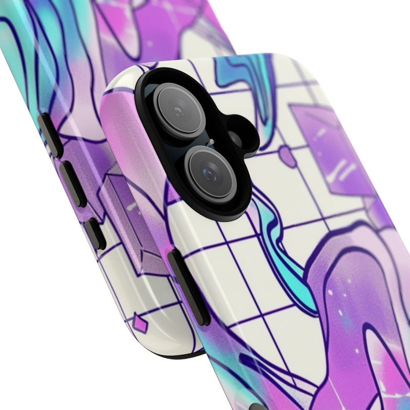 Abstract Kristal Vaporwave Patroon