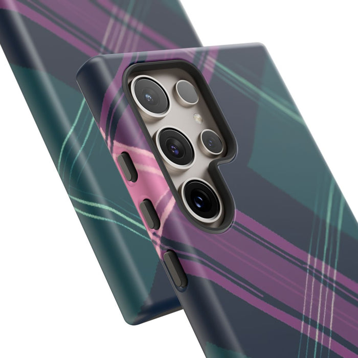 Smaragdgroen en Roze Geruit Patroon