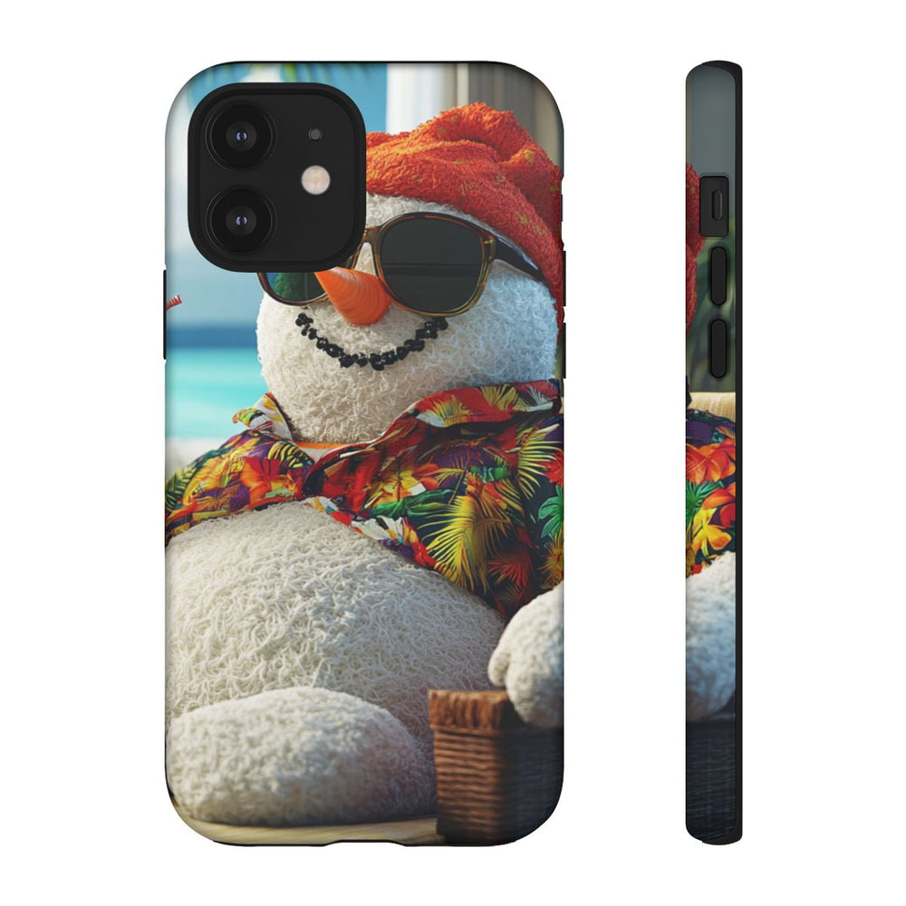 Sneeuwpop met Hawaiioverhemd en Zonnebril