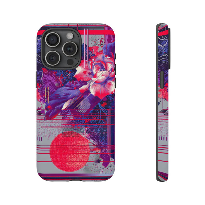 Abstracte Bloemmotieven met Neonaccenten