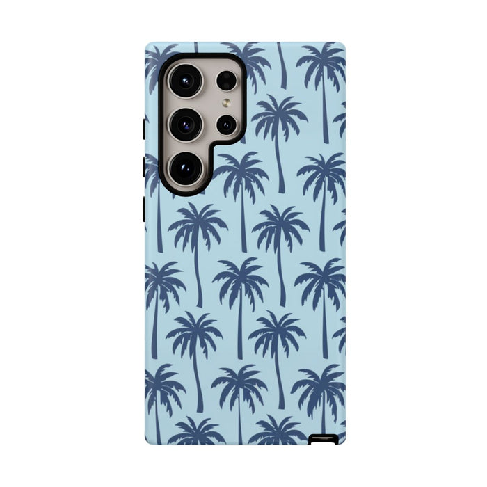 Blauw Palmbomenpatroon